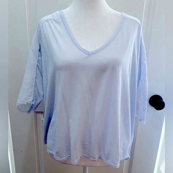 Velvet by Graham & Spencer Tops - VELVET by GRAHAM & SPENCER Gauze and Cotton Dolman Short Sleeve T-Shirt Top